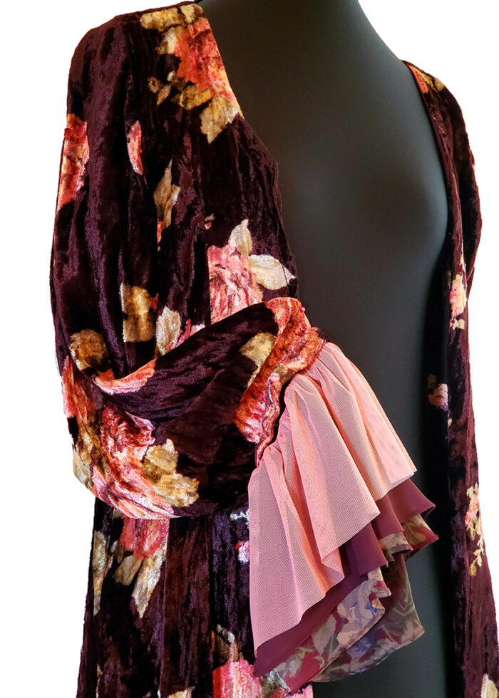 Long Sleeve Brown Floral Tunic - Image 3