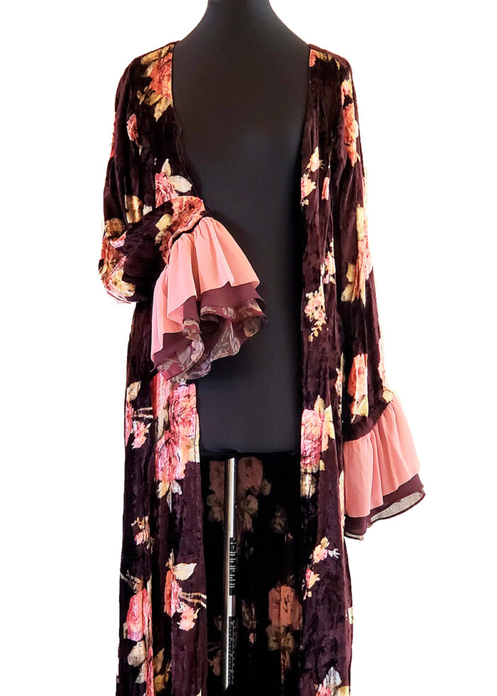 Long Sleeve Brown Floral Tunic