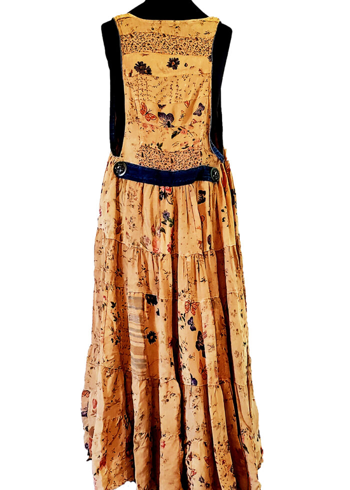 Long Tan and Denim Dress Tunic - Image 2