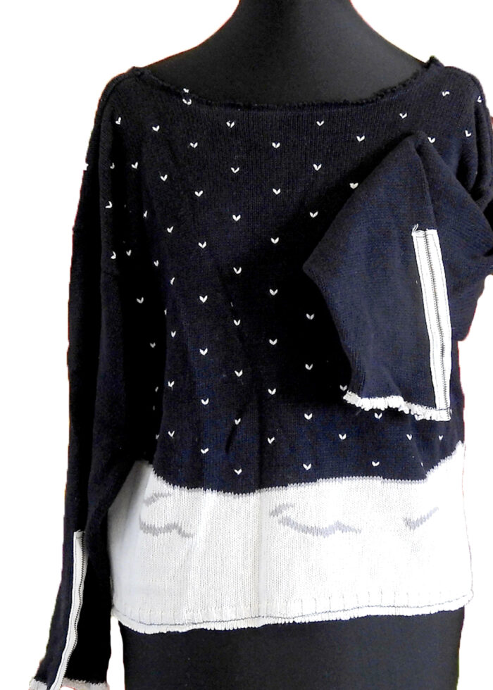 Christmas Dark Navy Buck Sweater