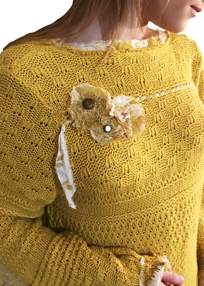 Honey Gold Long Sweater - Image 5