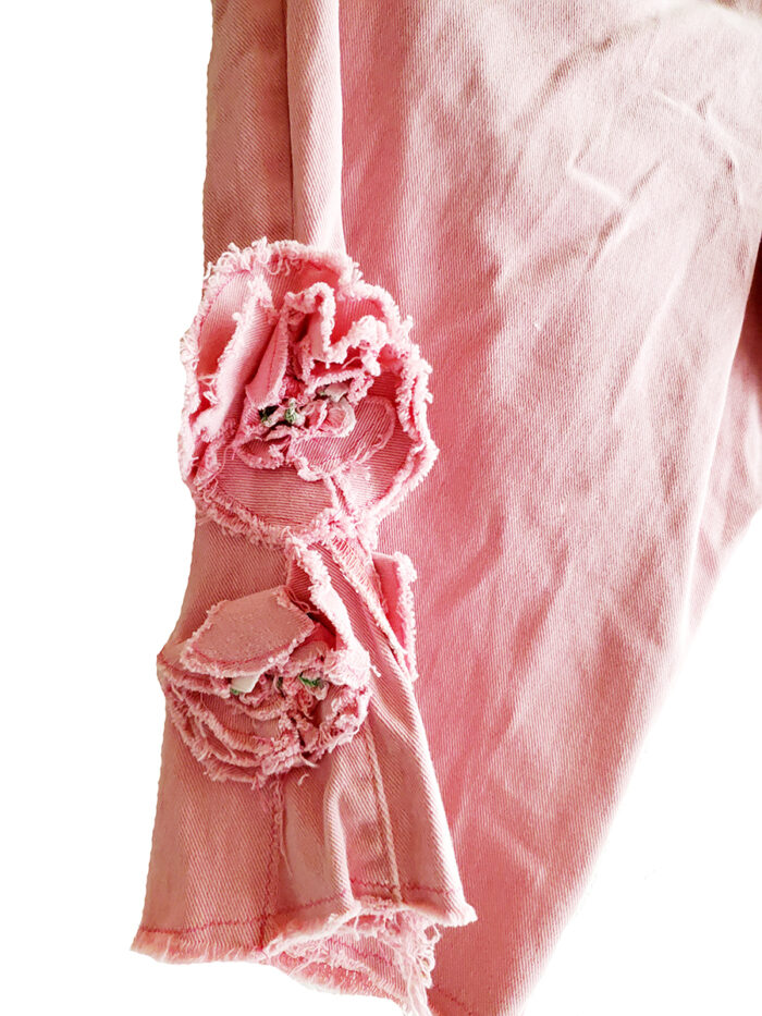 Pink Denim Capri Pant - Image 4