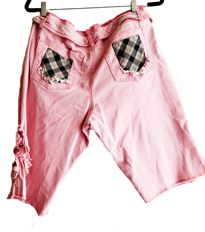 Pink Denim Capri Pant - Image 2