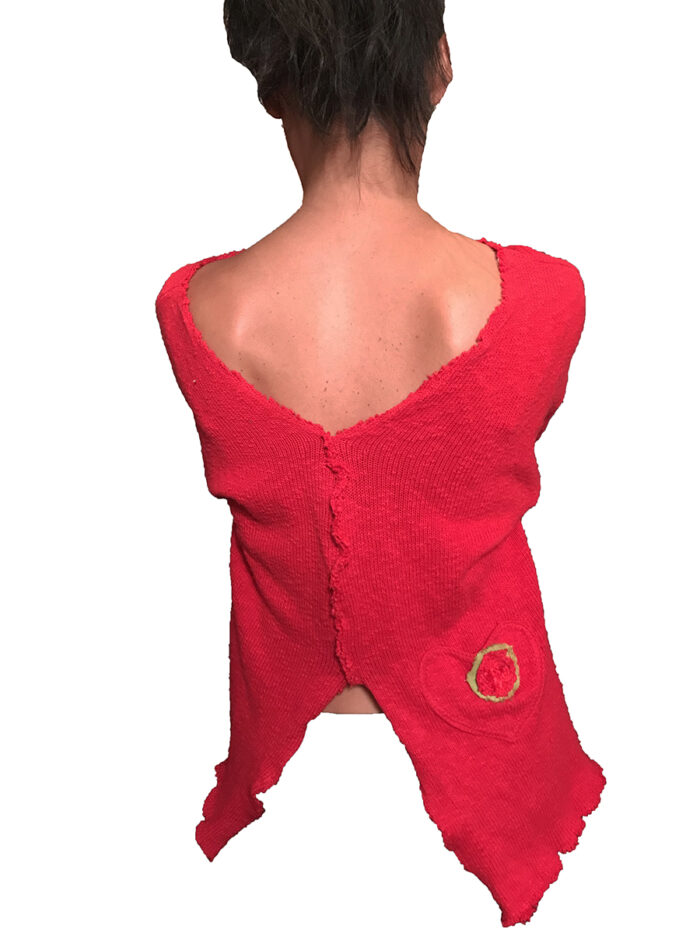 Bright Red Heart Sweater - Image 6