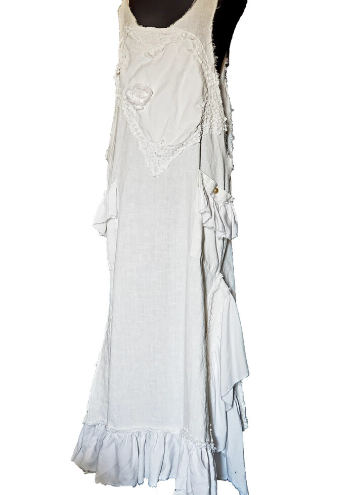 Long White Linen Dress